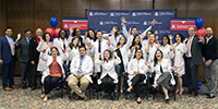 Last winter's PCP Scholarship winners from the UArizona College of Medicine   Tucson celebrate with college and health sciences leaders. (Photo: Noelle Haro Gomez/University of Arizona Health Sciences)