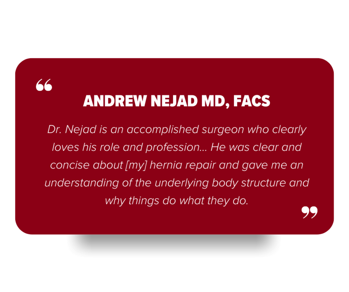 Dr. Nejad Recognition