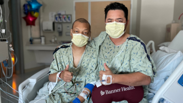 Kidney transplant donor and recipient